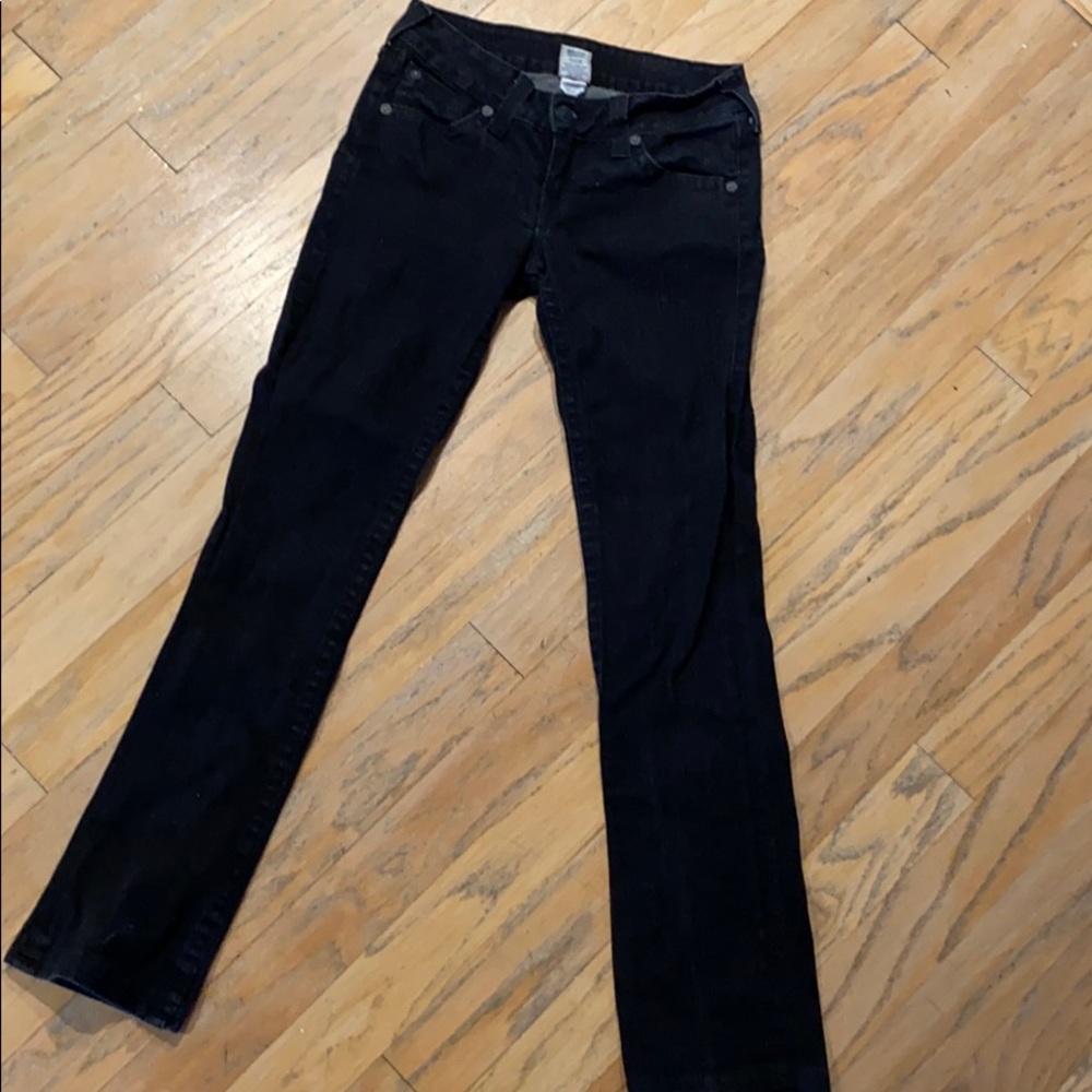 Low rise bootcut jeans